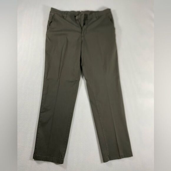 Ballin Mansfield Chino Pants Mens 36 Khaki Relaxed Straight Leg Preppy Brown - Picture 1 of 10